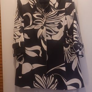 INC International Concepts floral print coat